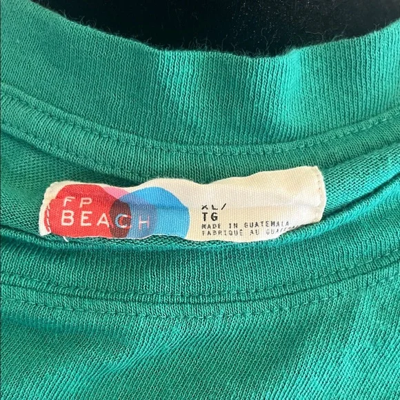 FP Beach Emerald Green Short Sleeve Women's Tee - Picture 2 of 5